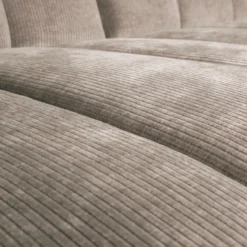 Mojo chaise longue bank links ribstof donkerzand