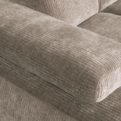 Mojo chaise longue bank links ribstof donkerzand