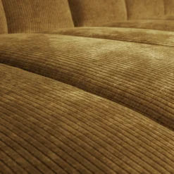 Mojo chaise longue bank links ribstof honinggeel