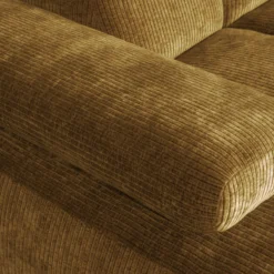Mojo chaise longue bank links ribstof honinggeel