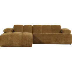 Mojo chaise longue bank links ribstof honinggeel