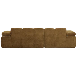 Mojo chaise longue bank links ribstof honinggeel