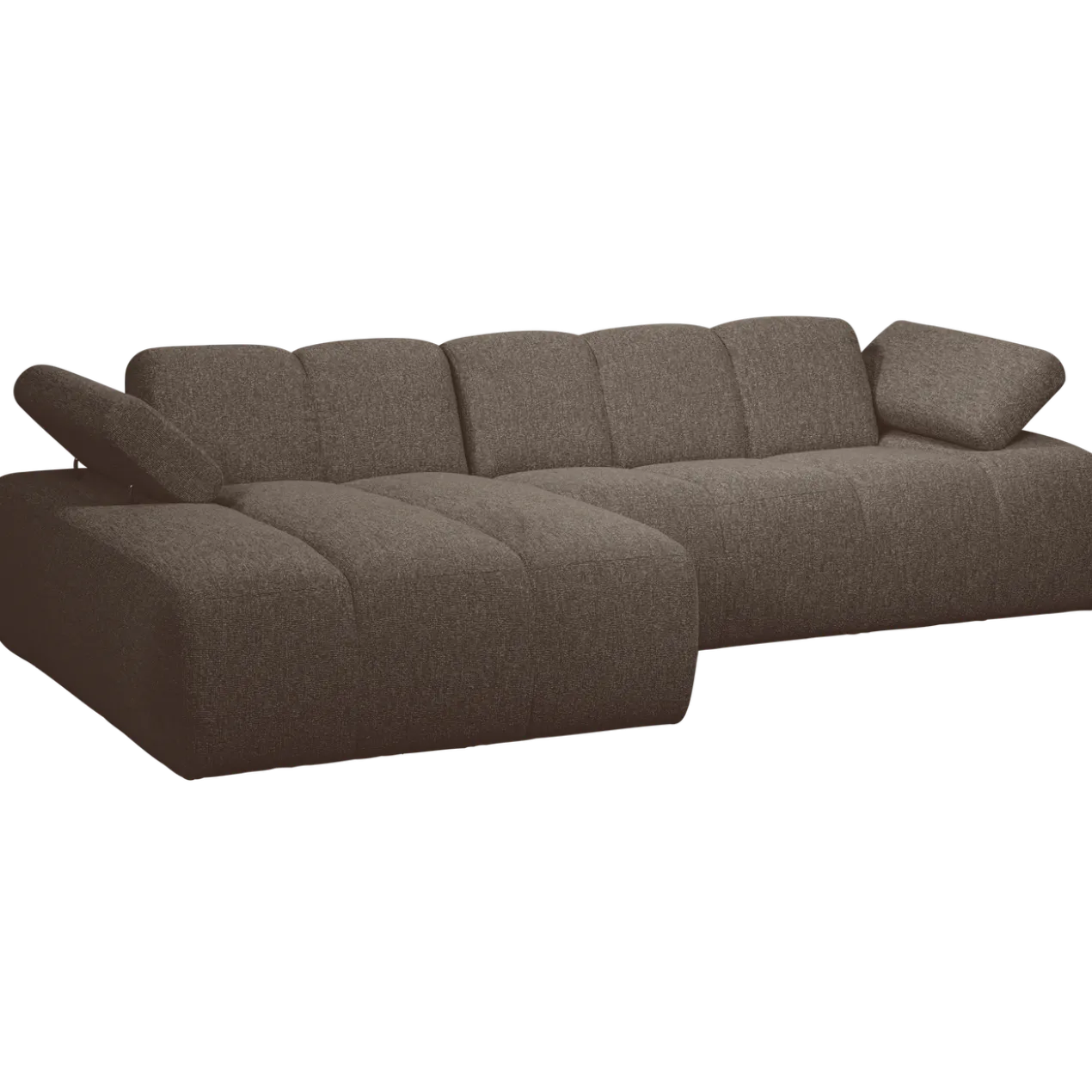 Mojo chaise longue bank links boucle bruin melange