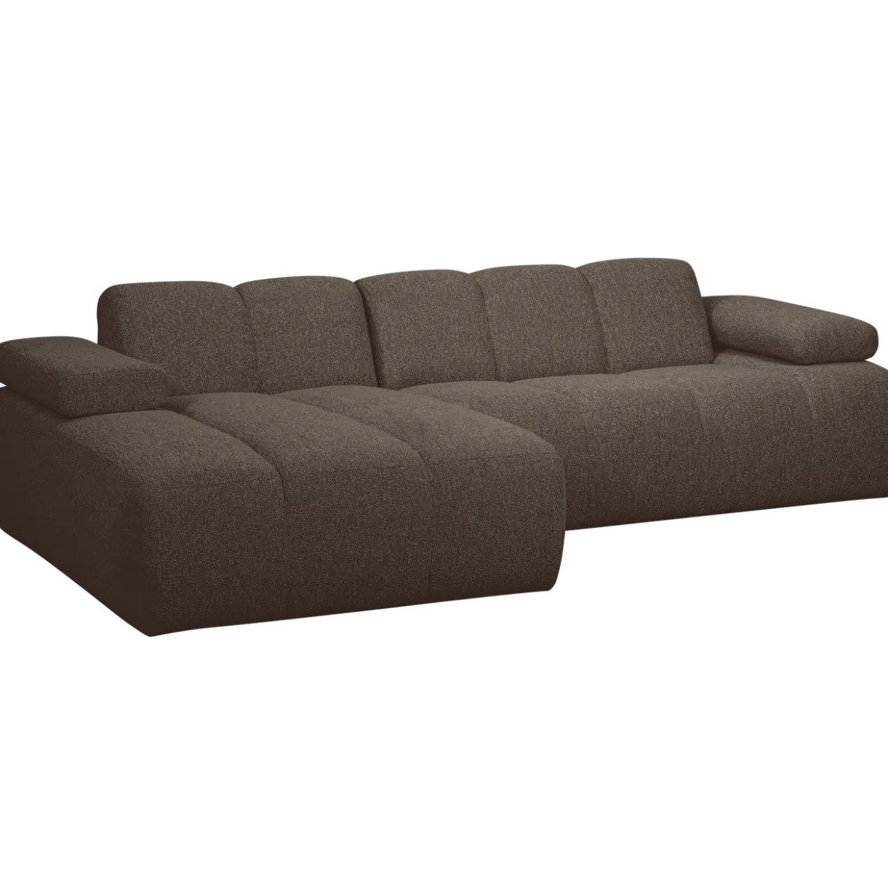 Mojo chaise longue bank links boucle bruin melange