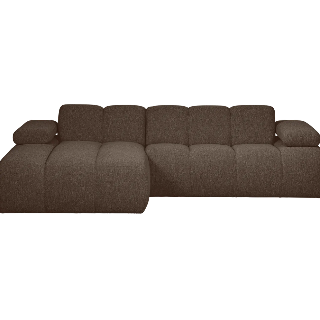 Mojo chaise longue bank links boucle bruin melange
