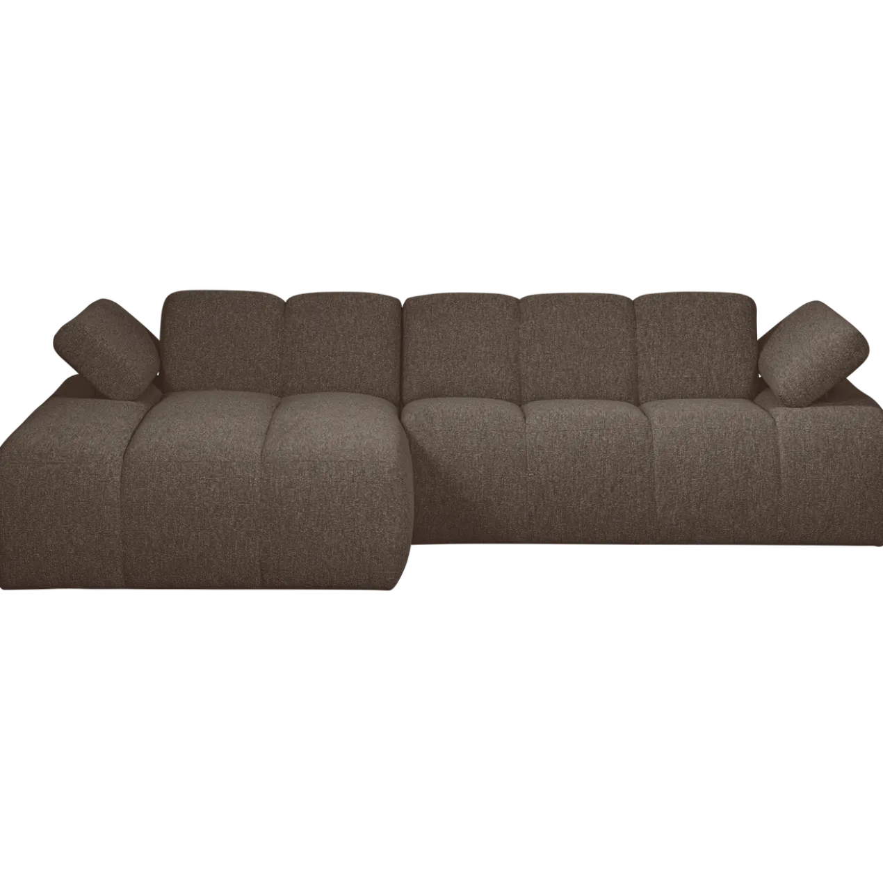 Mojo chaise longue bank links boucle bruin melange