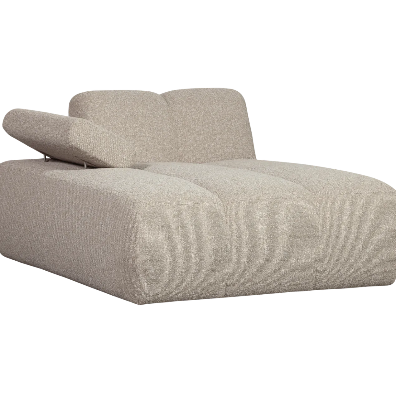 Mojo chaise longue element links boucle beige melange