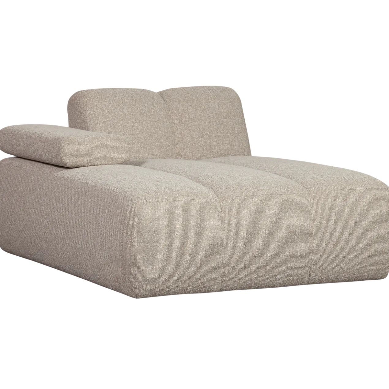 Mojo chaise longue element links boucle beige melange