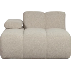 Mojo chaise longue element links boucle beige melange