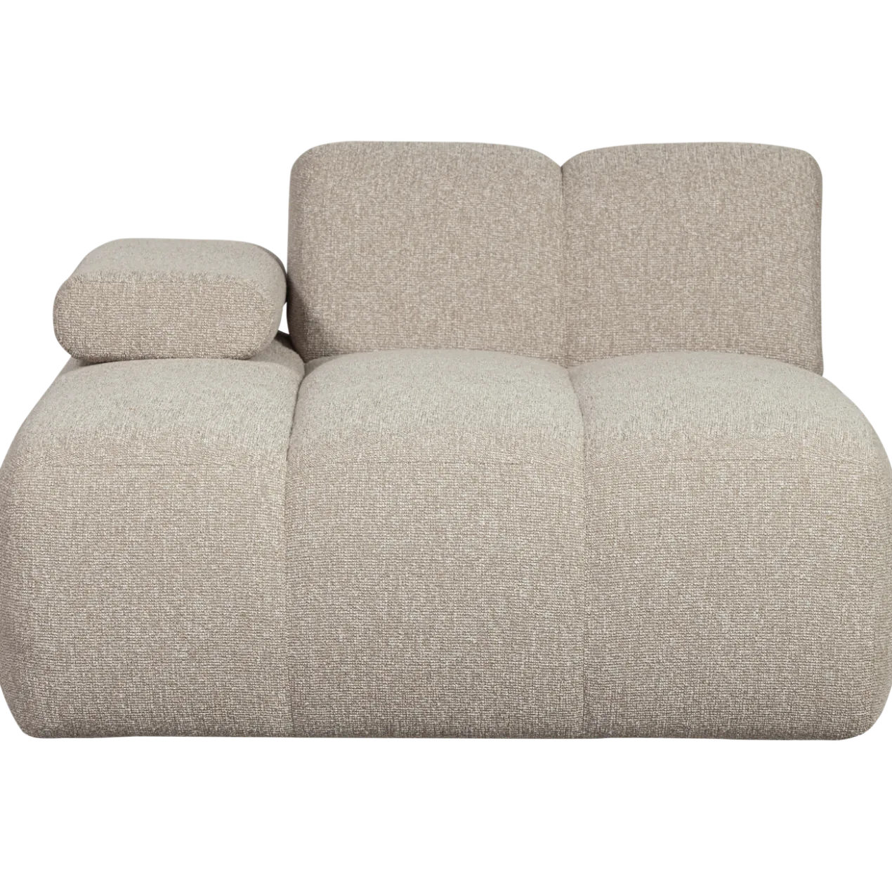 Mojo chaise longue element links boucle beige melange