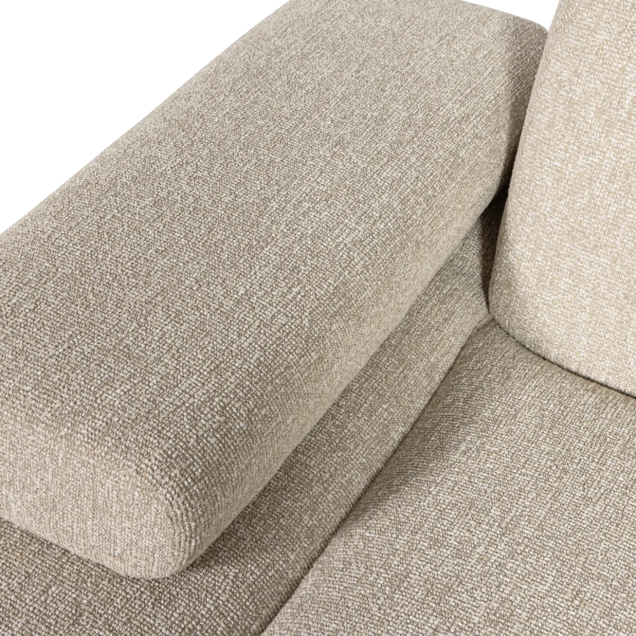 Mojo chaise longue element links boucle beige melange