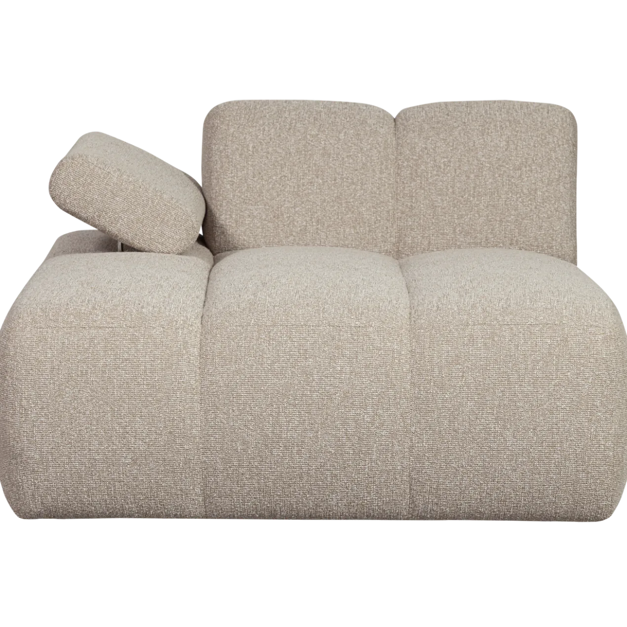 Mojo chaise longue element links boucle beige melange