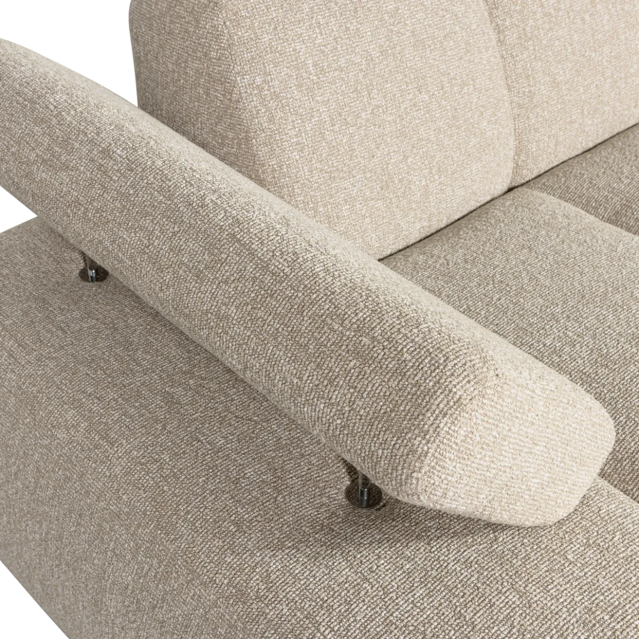 Mojo chaise longue element links boucle beige melange