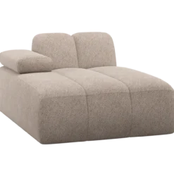 Mojo chaise longue element links wollig donkerzand