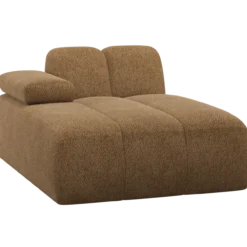 Mojo chaise longue element links wollig honinggeel