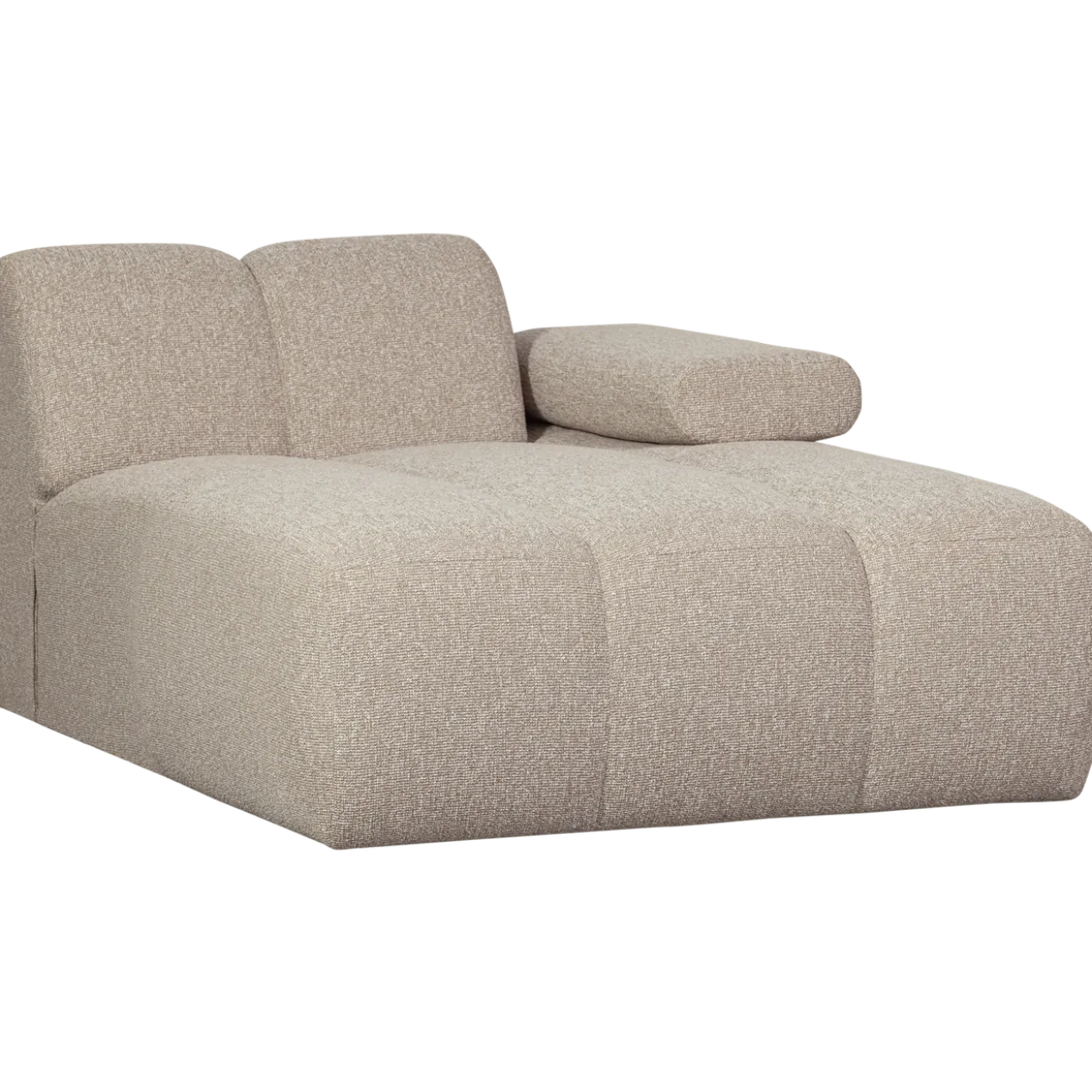 Mojo chaise longue element rechts boucle beige melange
