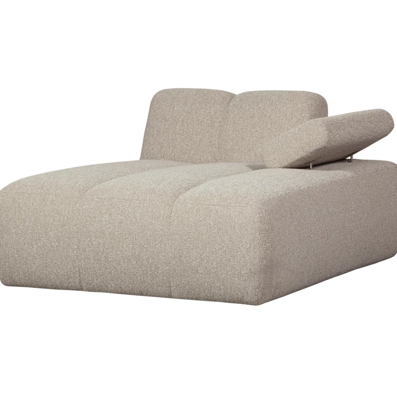Mojo chaise longue element rechts boucle beige melange