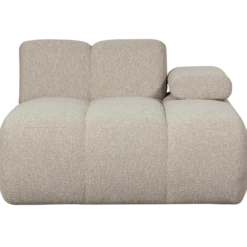 Mojo chaise longue element rechts boucle beige melange