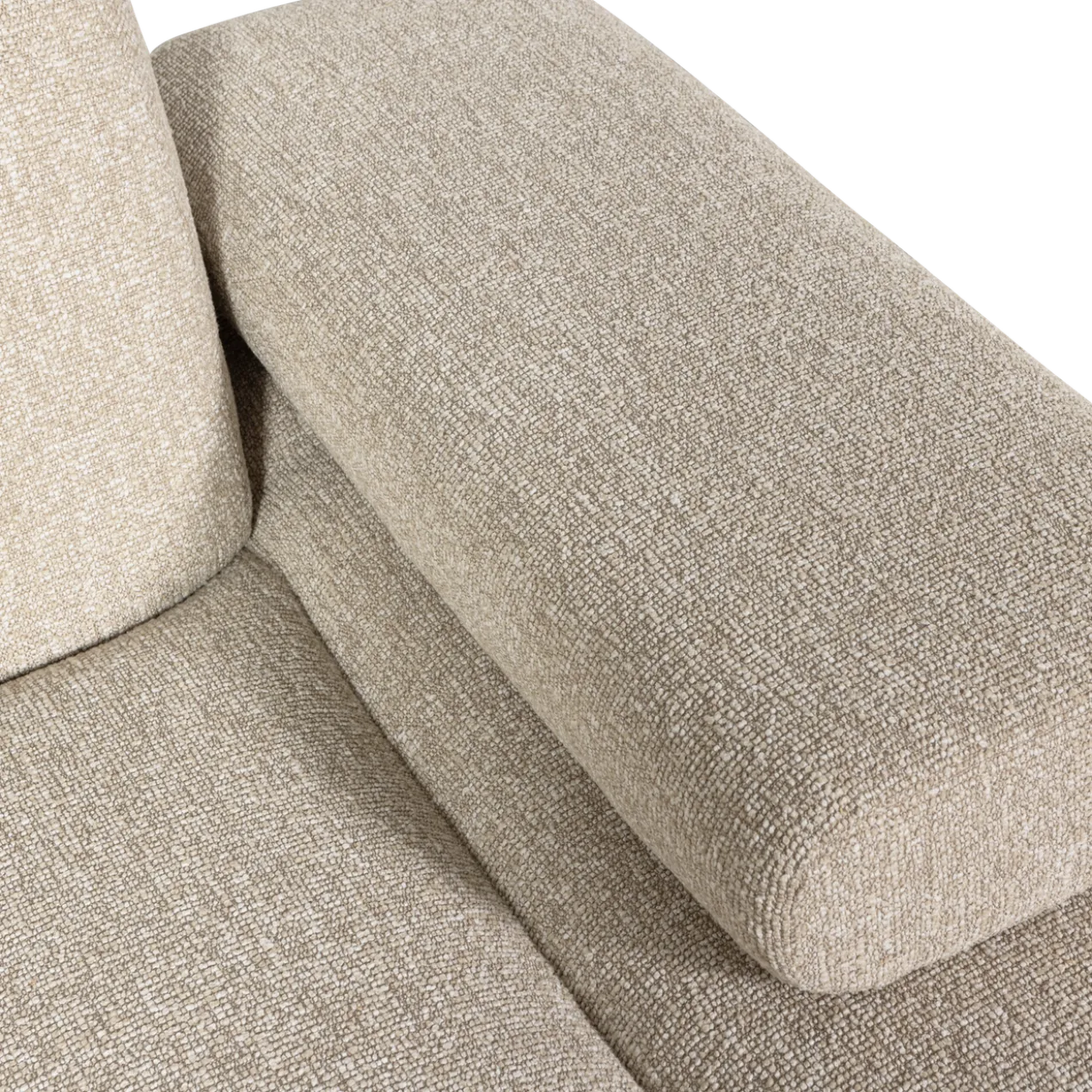 Mojo chaise longue element rechts boucle beige melange