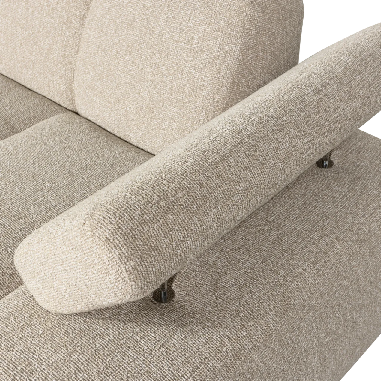 Mojo chaise longue element rechts boucle beige melange