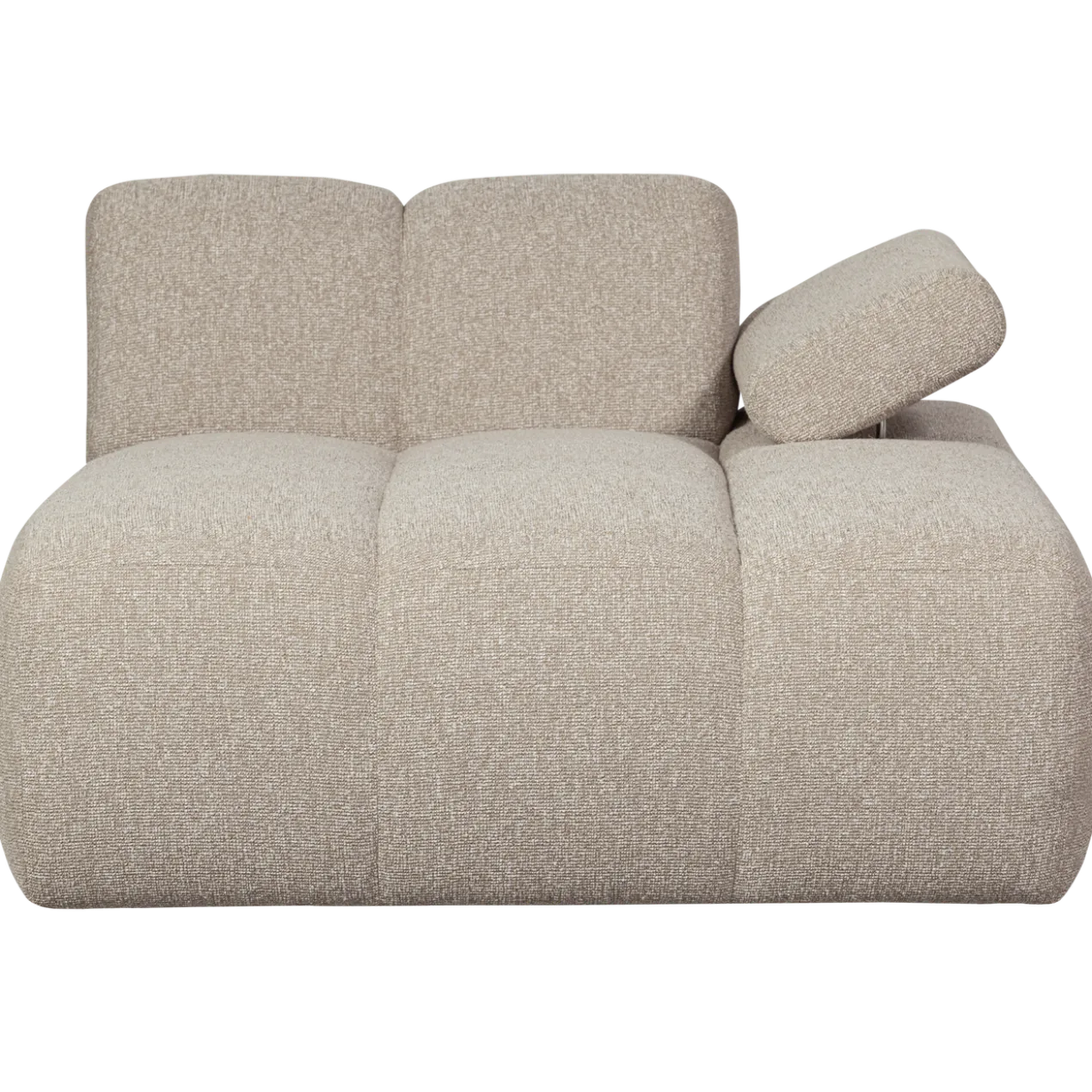 Mojo chaise longue element rechts boucle beige melange