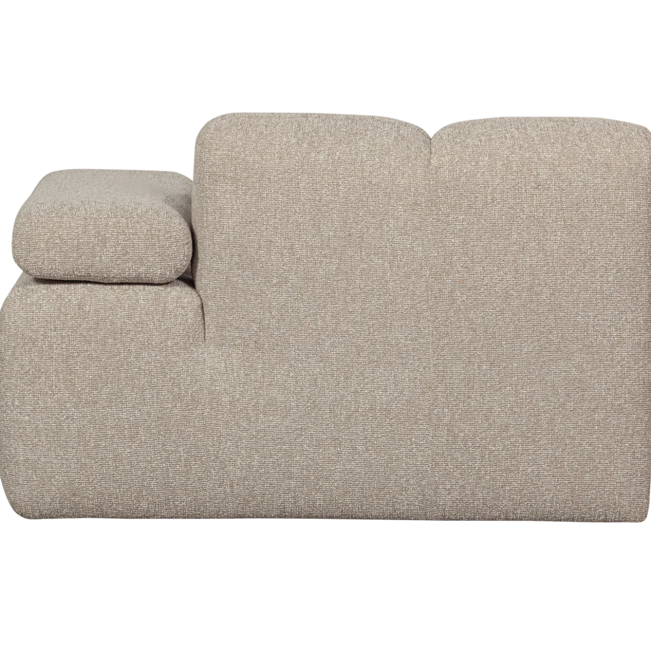 Mojo chaise longue element rechts boucle beige melange