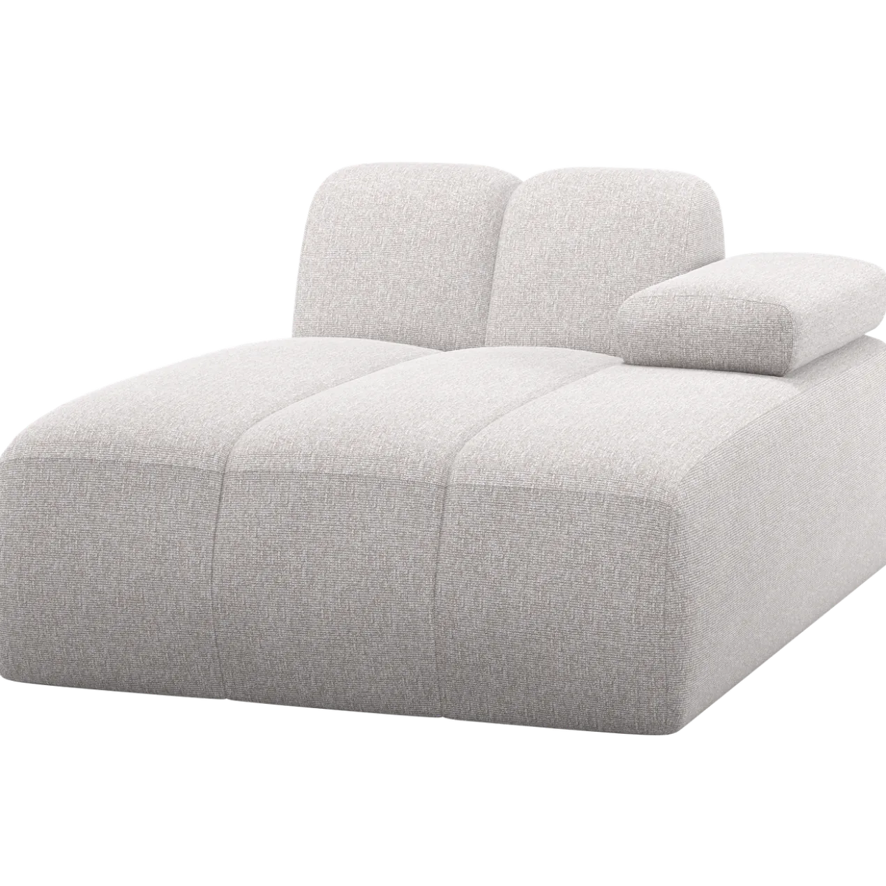 Mojo chaise longue element rechts boucle ecru melange