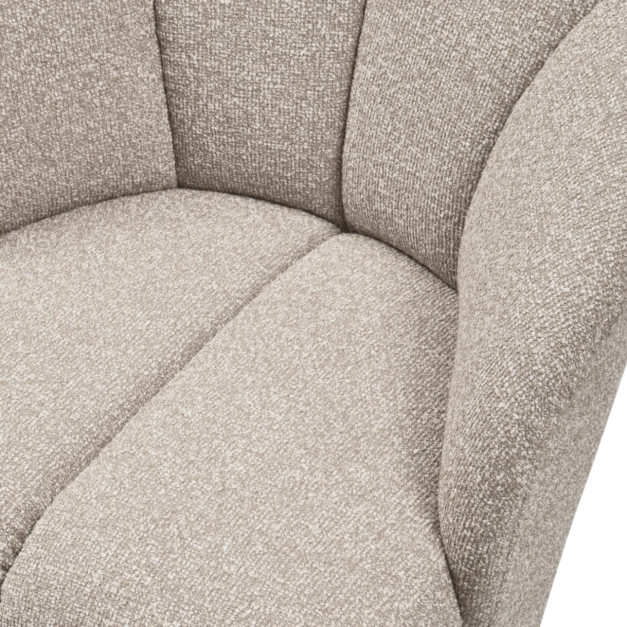 Mojo draaifauteuil boucle beige melange