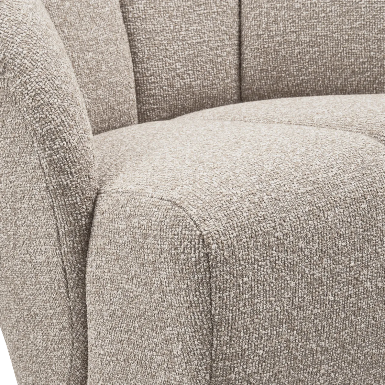 Mojo draaifauteuil boucle beige melange