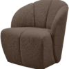 Mojo draaifauteuil boucle bruin melange