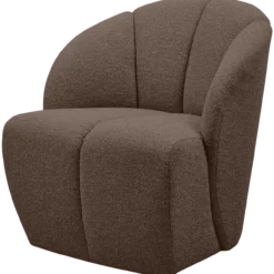 Mojo draaifauteuil boucle bruin melange