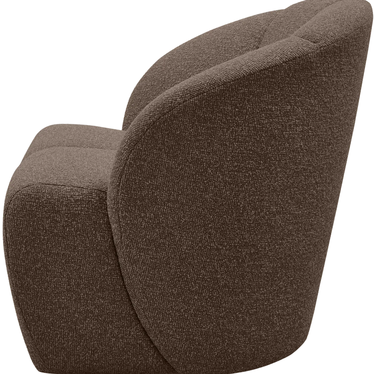 Mojo draaifauteuil boucle bruin melange