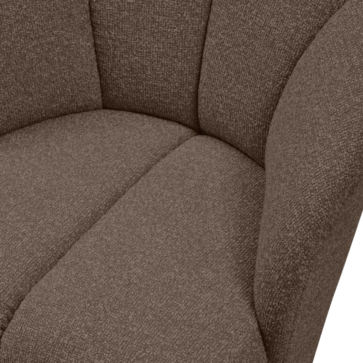 Mojo draaifauteuil boucle bruin melange