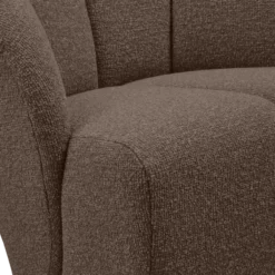 Mojo draaifauteuil boucle bruin melange