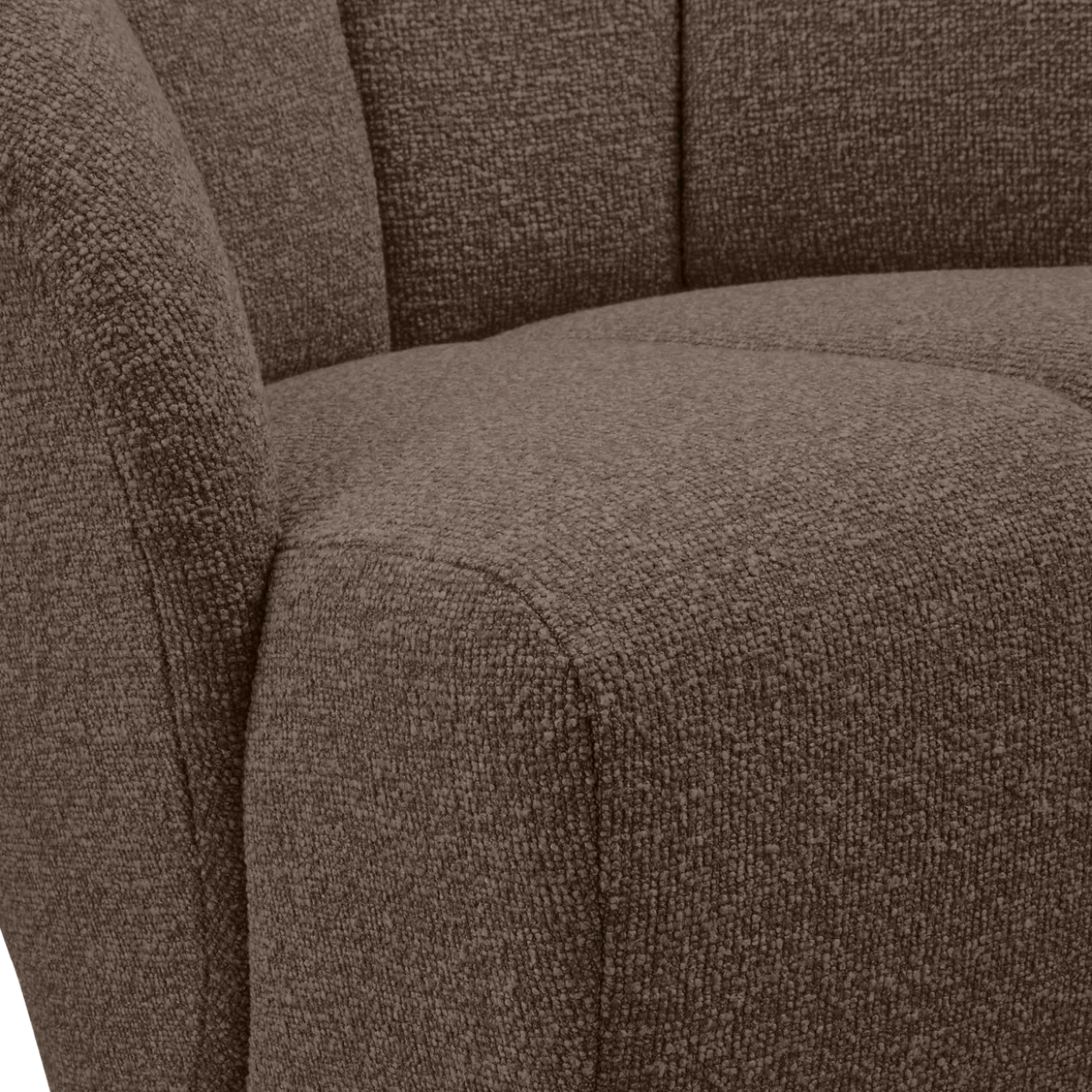 Mojo draaifauteuil boucle bruin melange