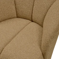 Mojo draaifauteuil boucle geel/bruin melange