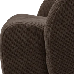 Mojo draaifauteuil ribstof bruin