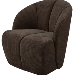 Mojo draaifauteuil ribstof bruin