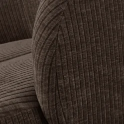 Mojo draaifauteuil ribstof bruin