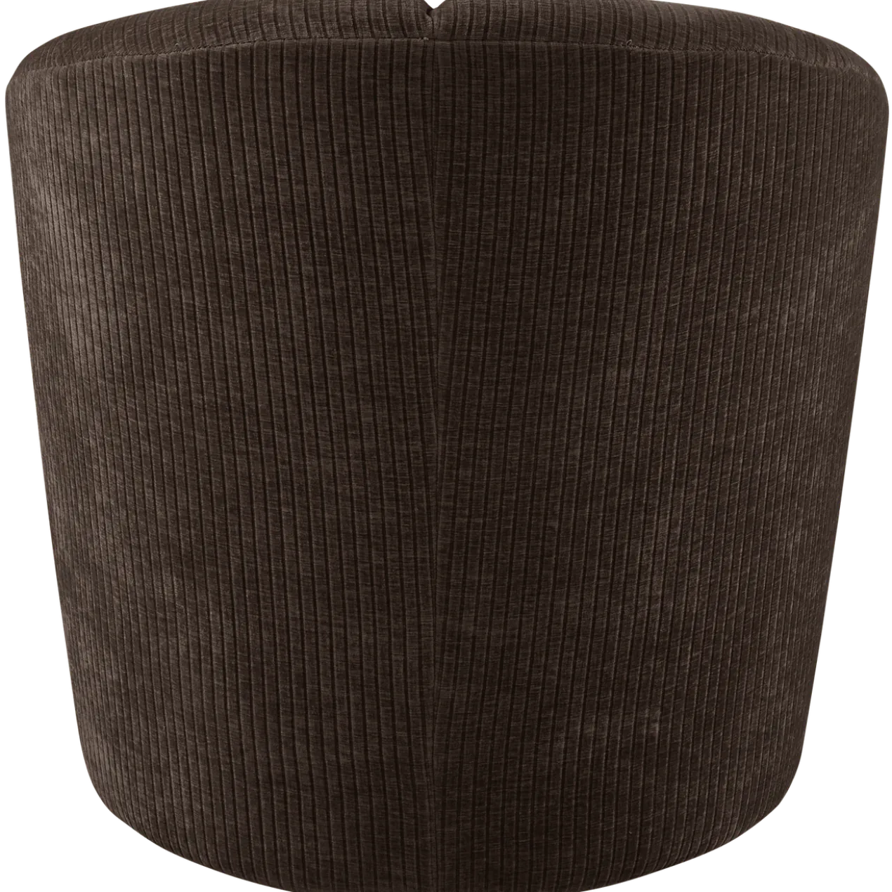 Mojo draaifauteuil ribstof bruin