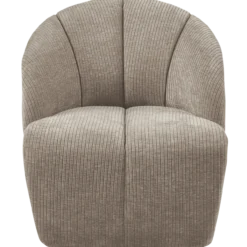Mojo draaifauteuil ribstof donkerzand
