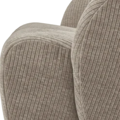 Mojo draaifauteuil ribstof donkerzand