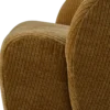 Mojo draaifauteuil ribstof honinggeel