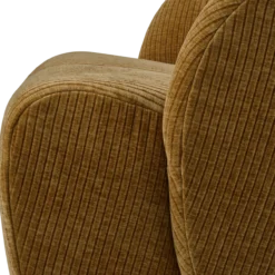Mojo draaifauteuil ribstof honinggeel