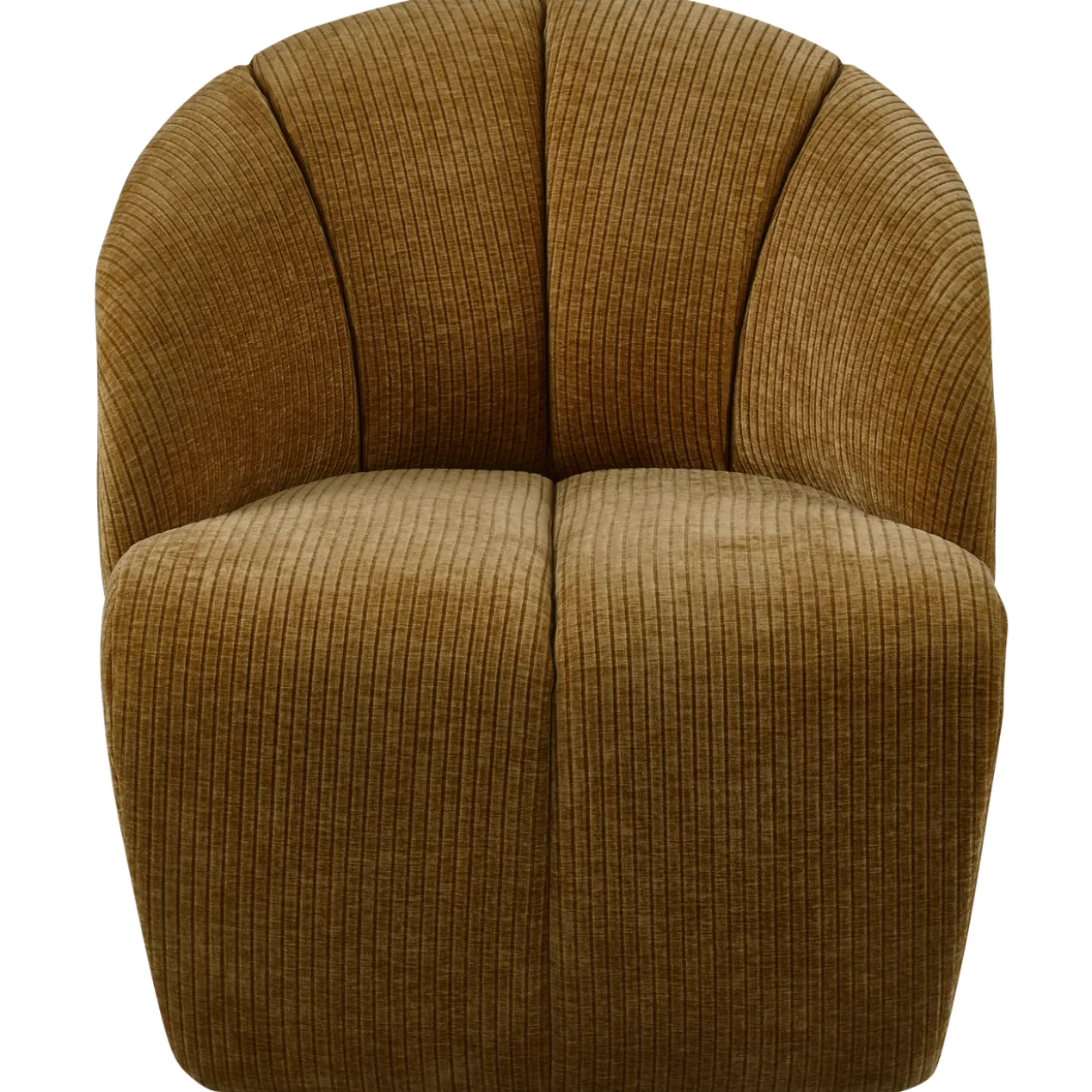 Mojo draaifauteuil ribstof honinggeel