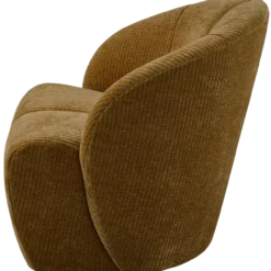 Mojo draaifauteuil ribstof honinggeel