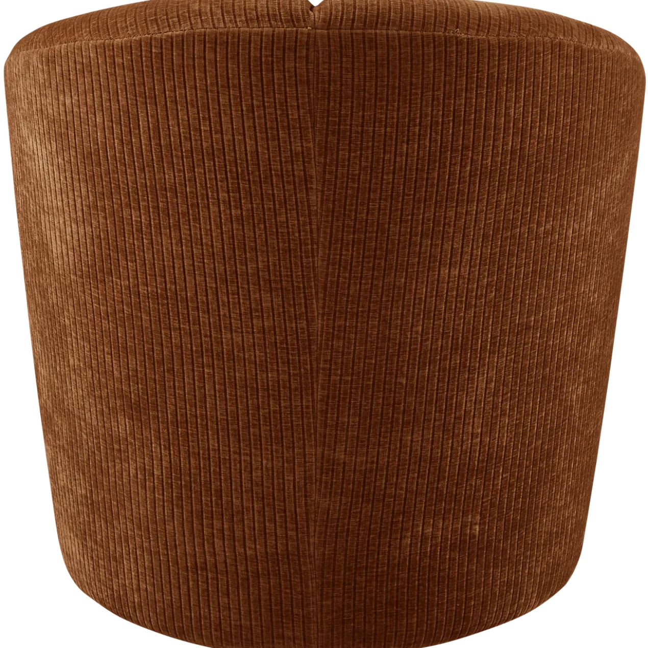 Mojo draaifauteuil ribstof roestbruin
