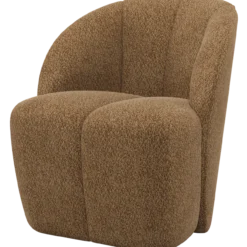 Mojo draaifauteuil wollig honinggeel