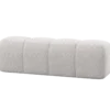 Mojo eetbank 164 cm boucle ecru melange