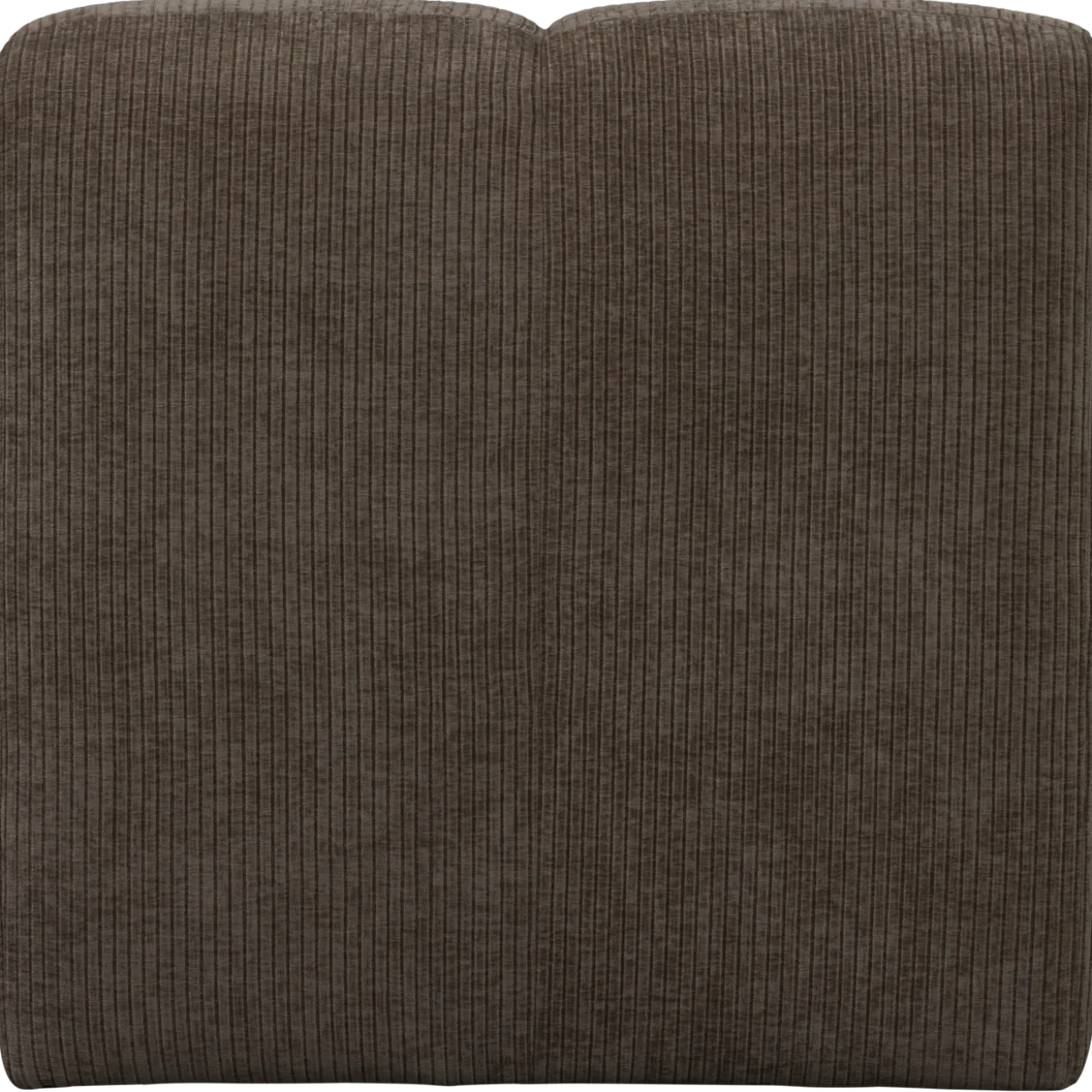 Mojo eetbank 84 cm met rugleuning ribstof bruin